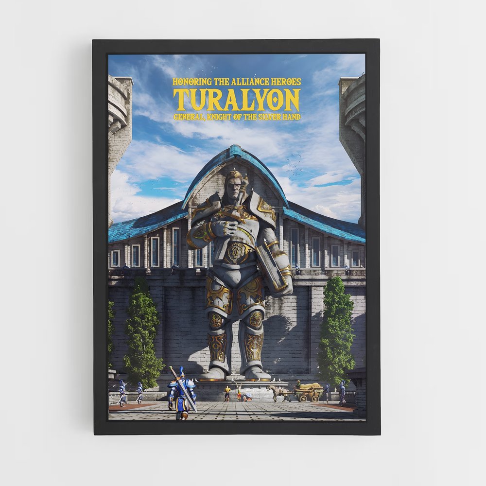Poster Turalyon – affiche World of Warcraft (vue 2)