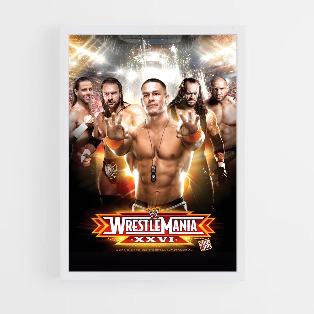 Poster Wrestle Mania XXVI (vue 3)