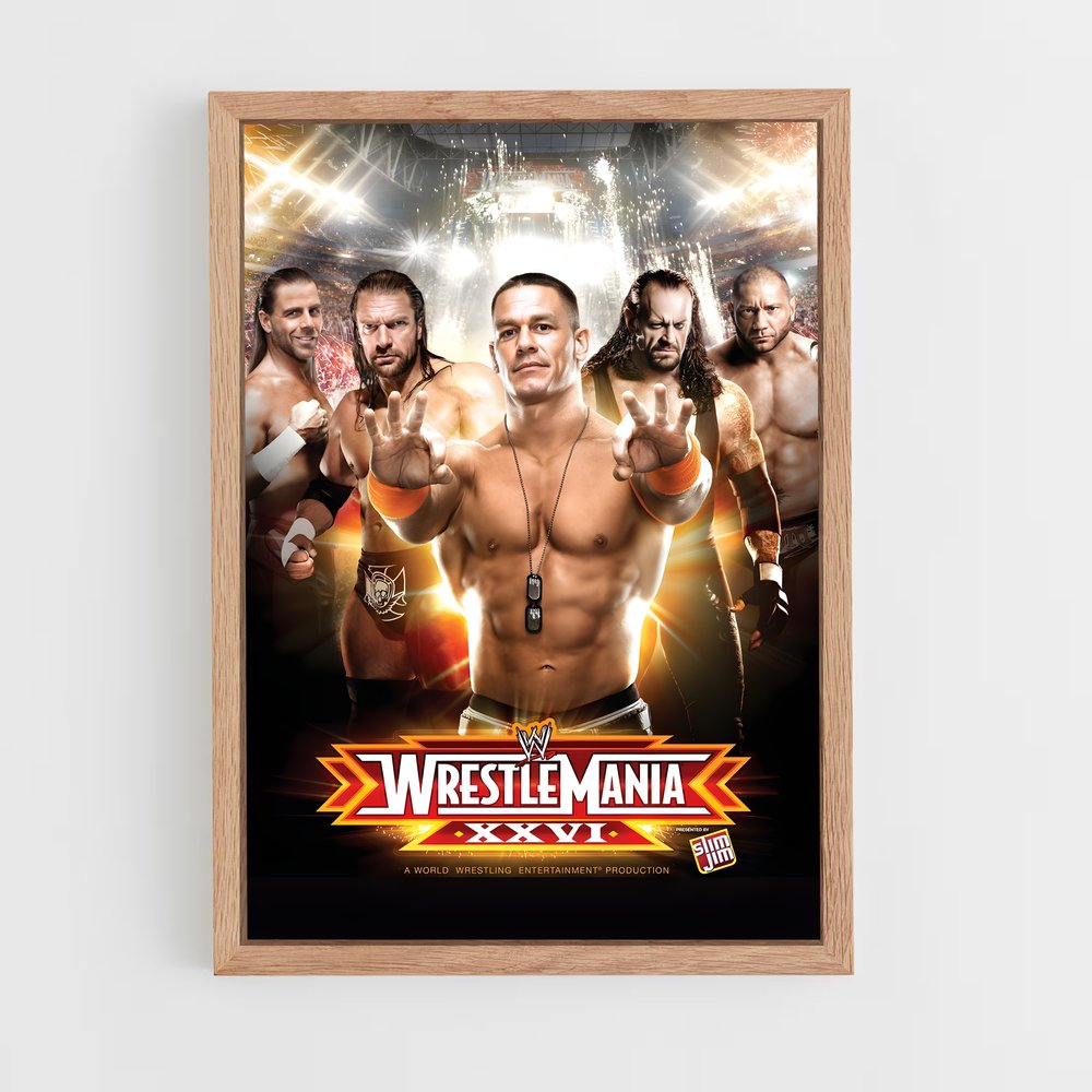 Poster Wrestle Mania XXVI (vue 4)