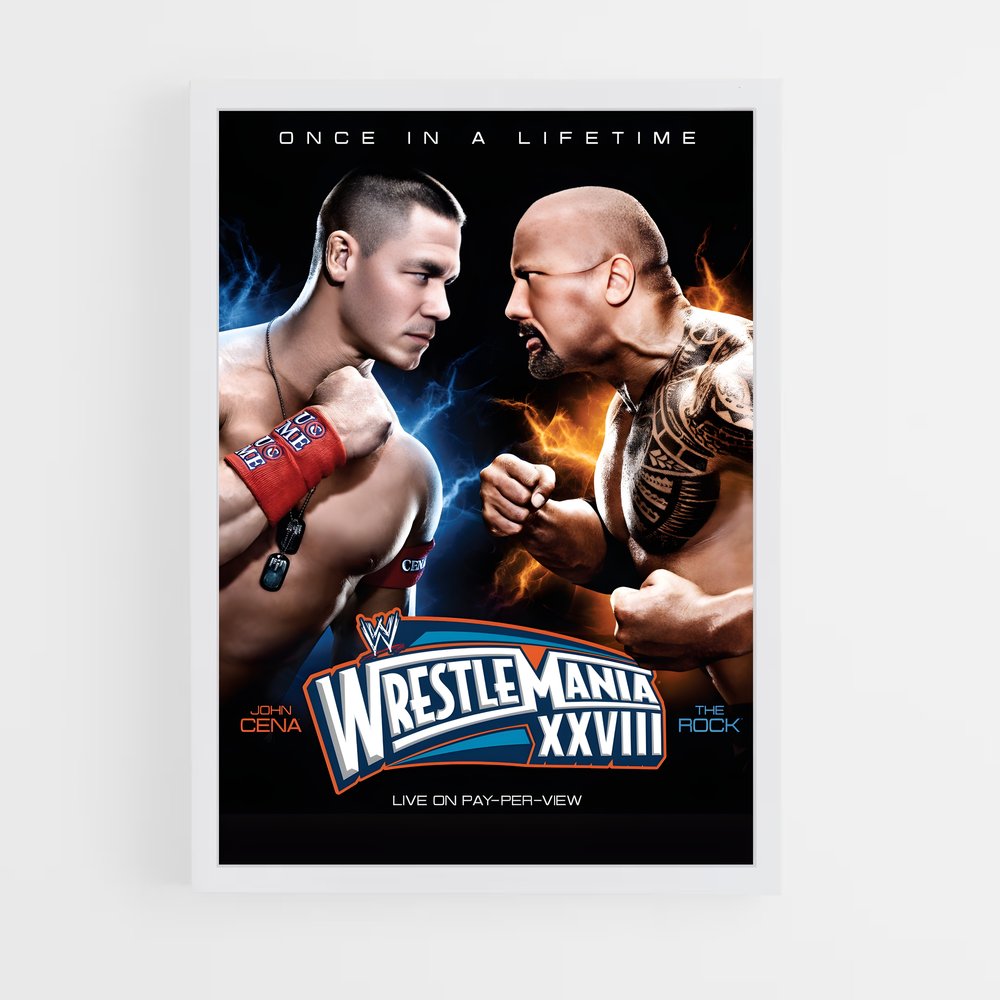 Poster Wrestle Mania XXVIII (vue 3)