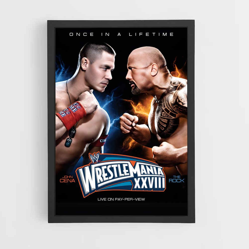 Poster Wrestle Mania XXVIII (vue 2)