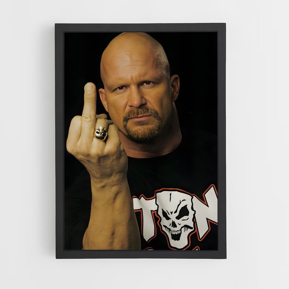 Poster Stone Cold WWE (vue 2)
