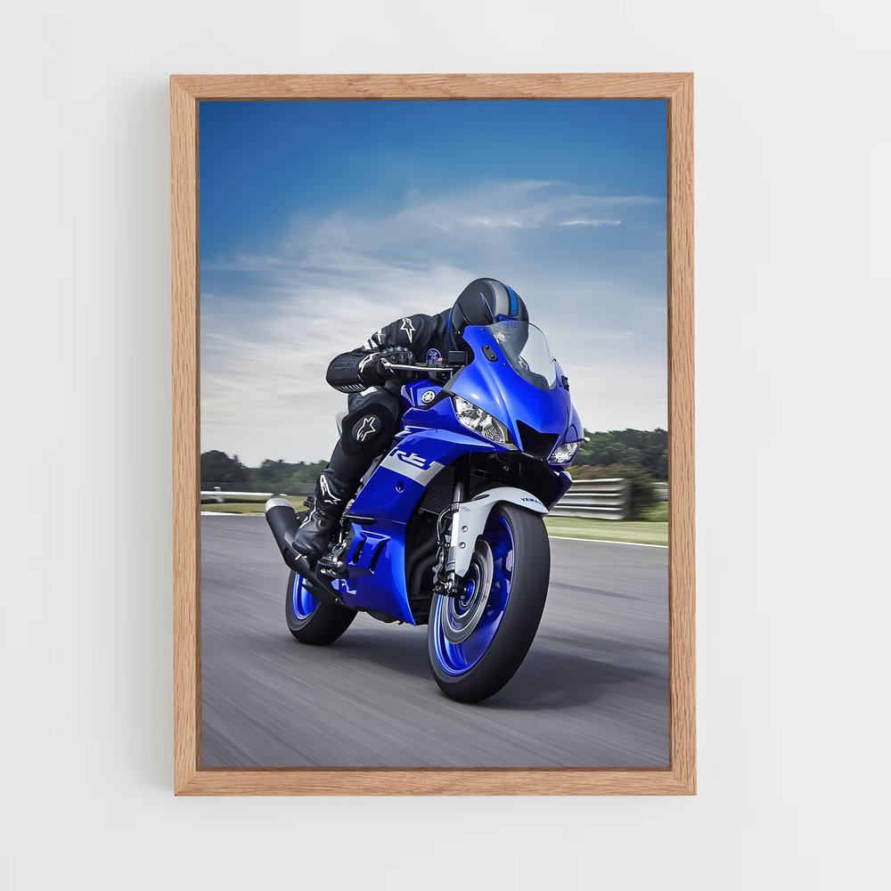 Poster Yamaha Bleue (vue 4)
