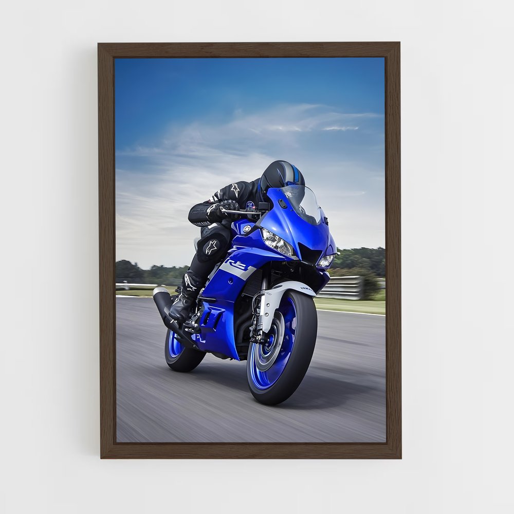 Poster Yamaha Bleue (vue 5)