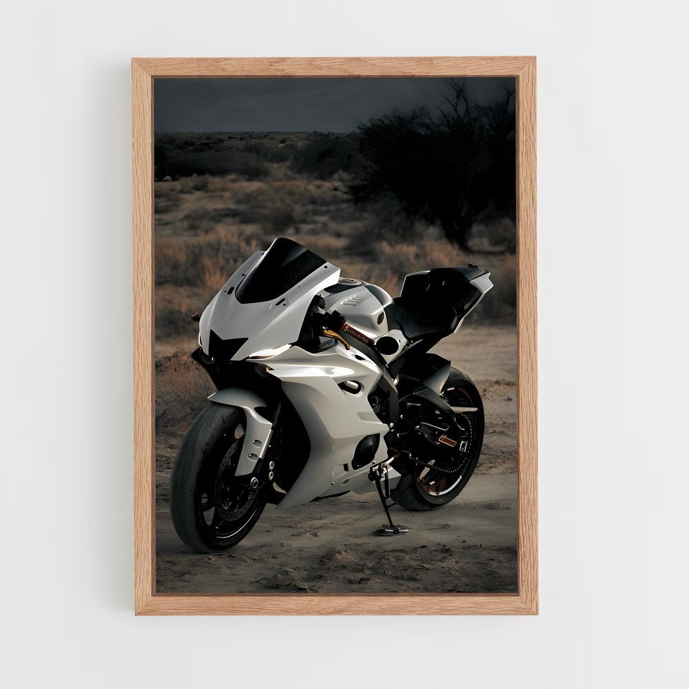 Poster Yamaha Blanche (vue 4)