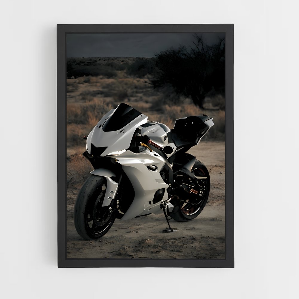 Poster Yamaha Blanche (vue 2)