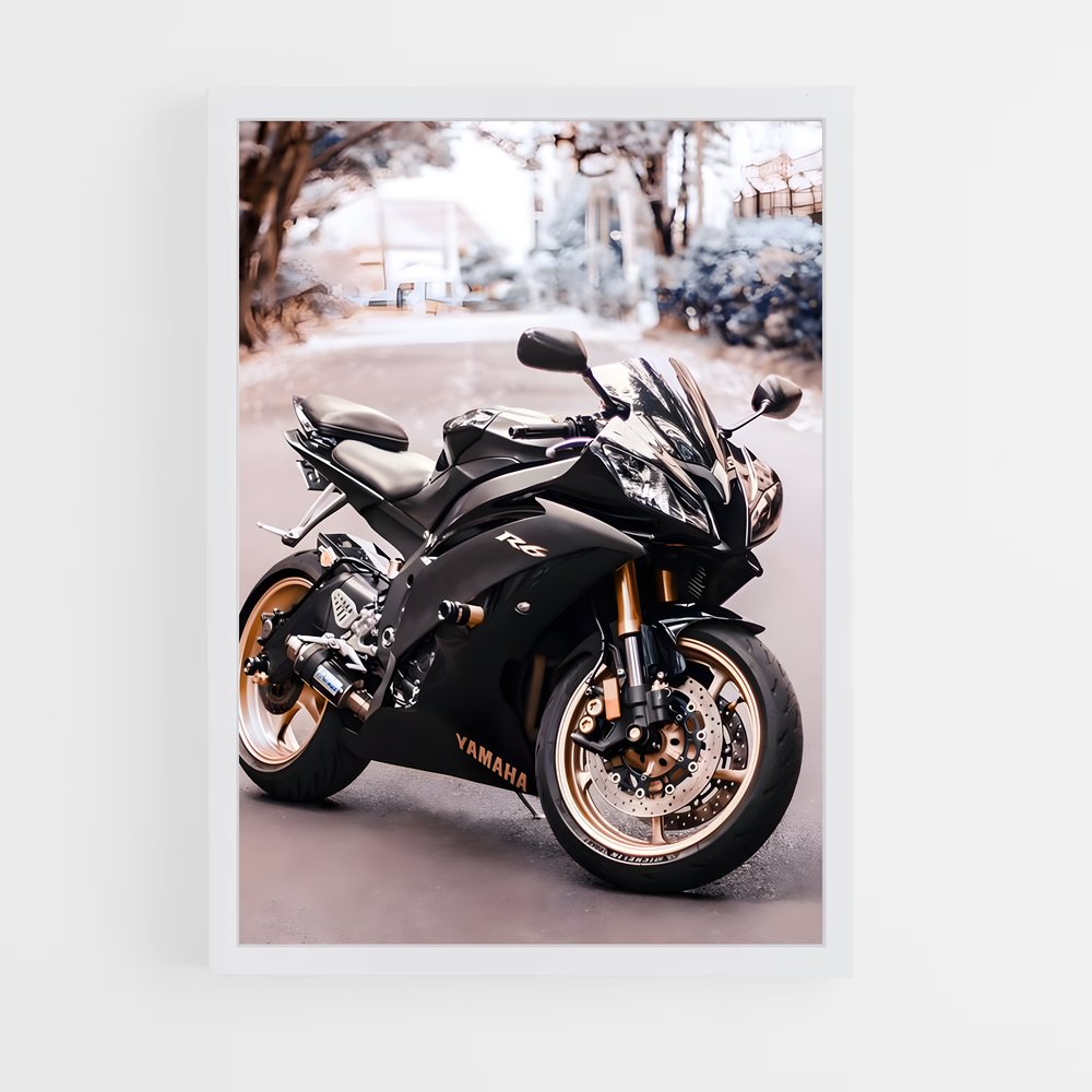 Poster Yamaha Noire (vue 3)