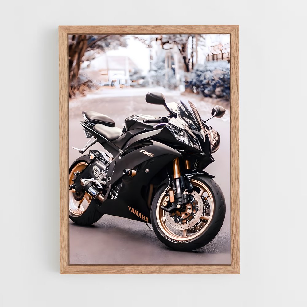 Poster Yamaha Noire (vue 4)