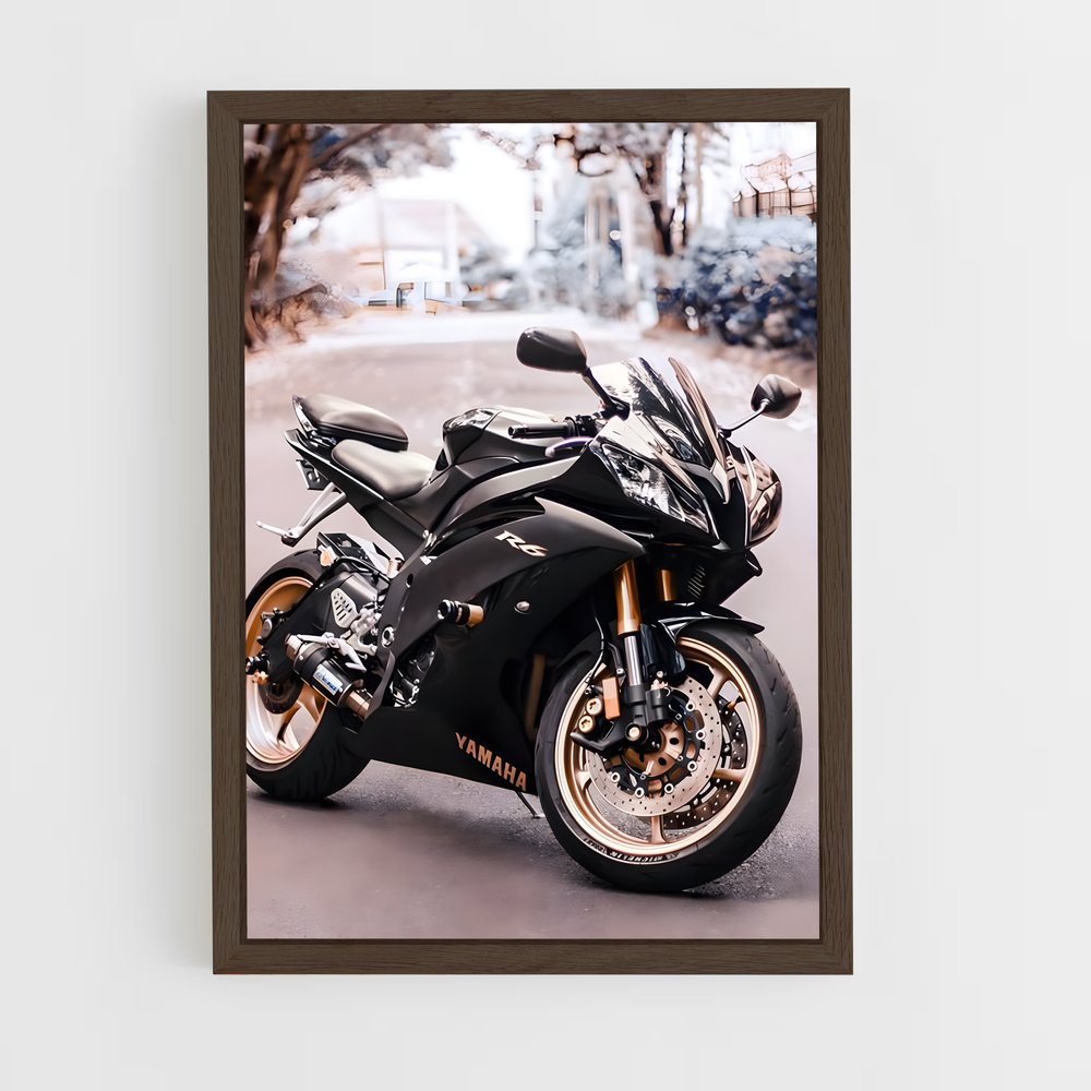 Poster Yamaha Noire (vue 5)