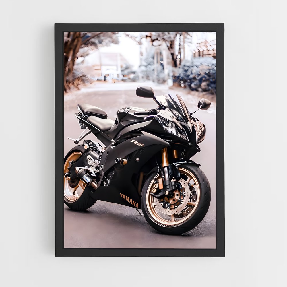 Poster Yamaha Noire (vue 2)