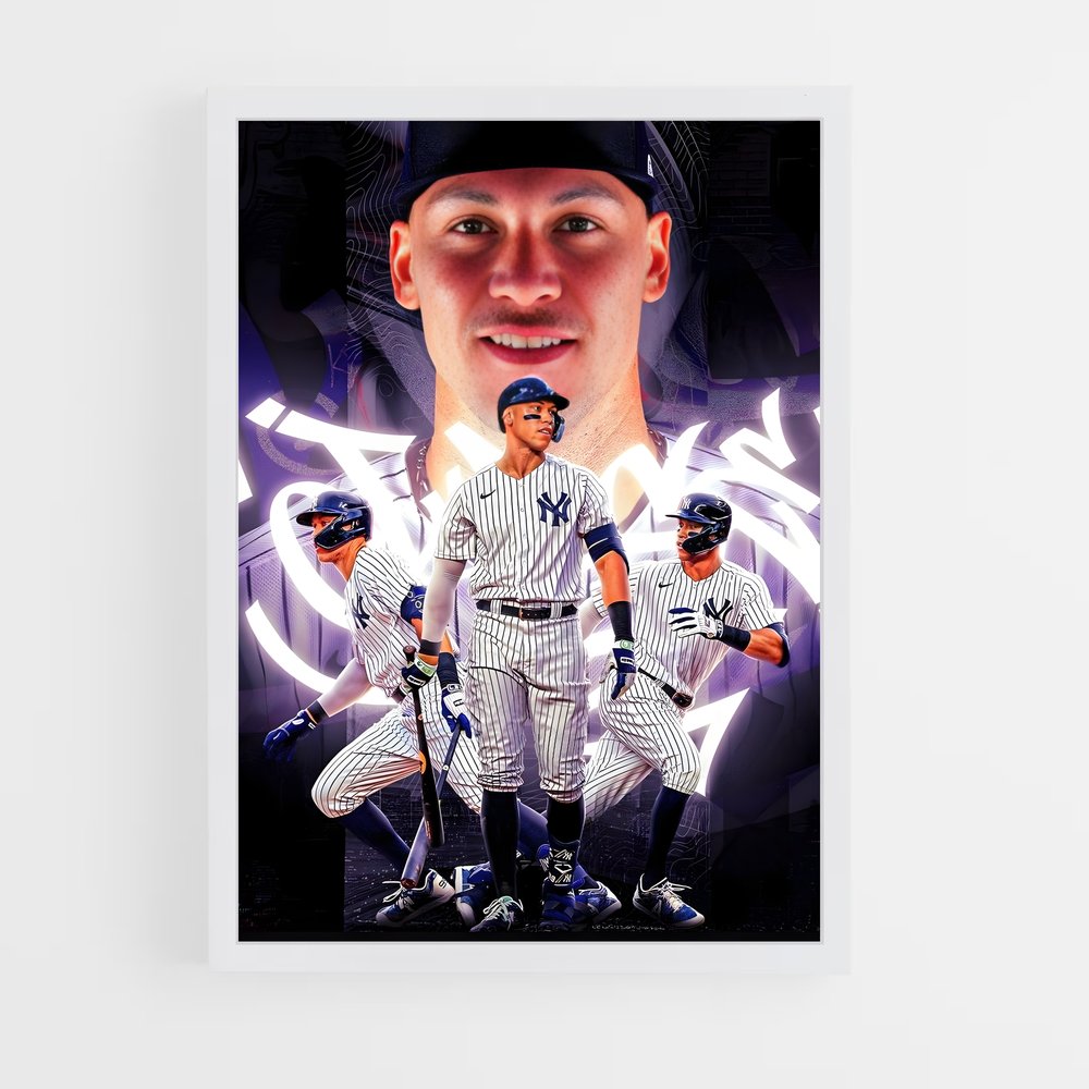 Poster Yankees Étoile – affiche Baseball (vue 3)