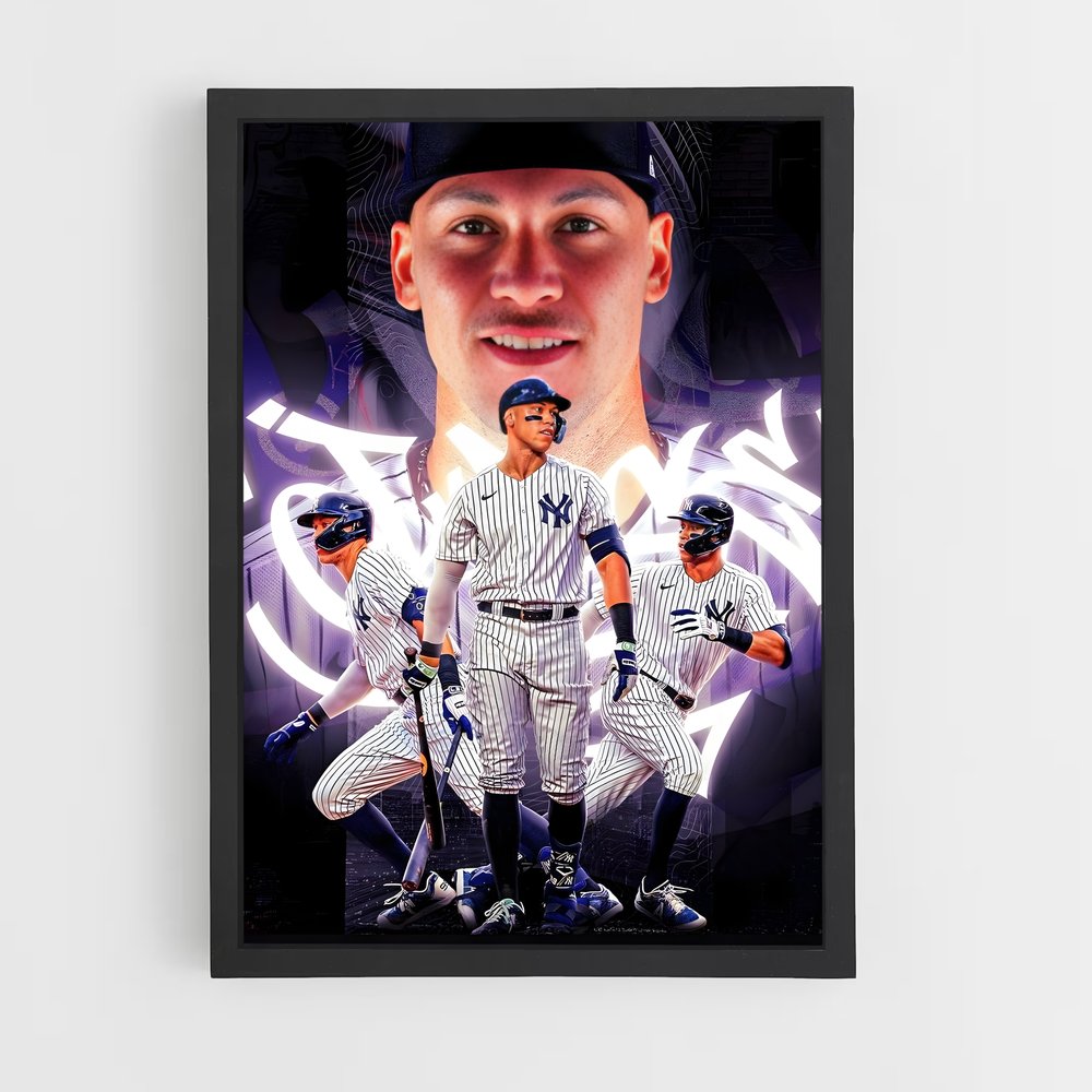 Poster Yankees Étoile – affiche Baseball (vue 2)