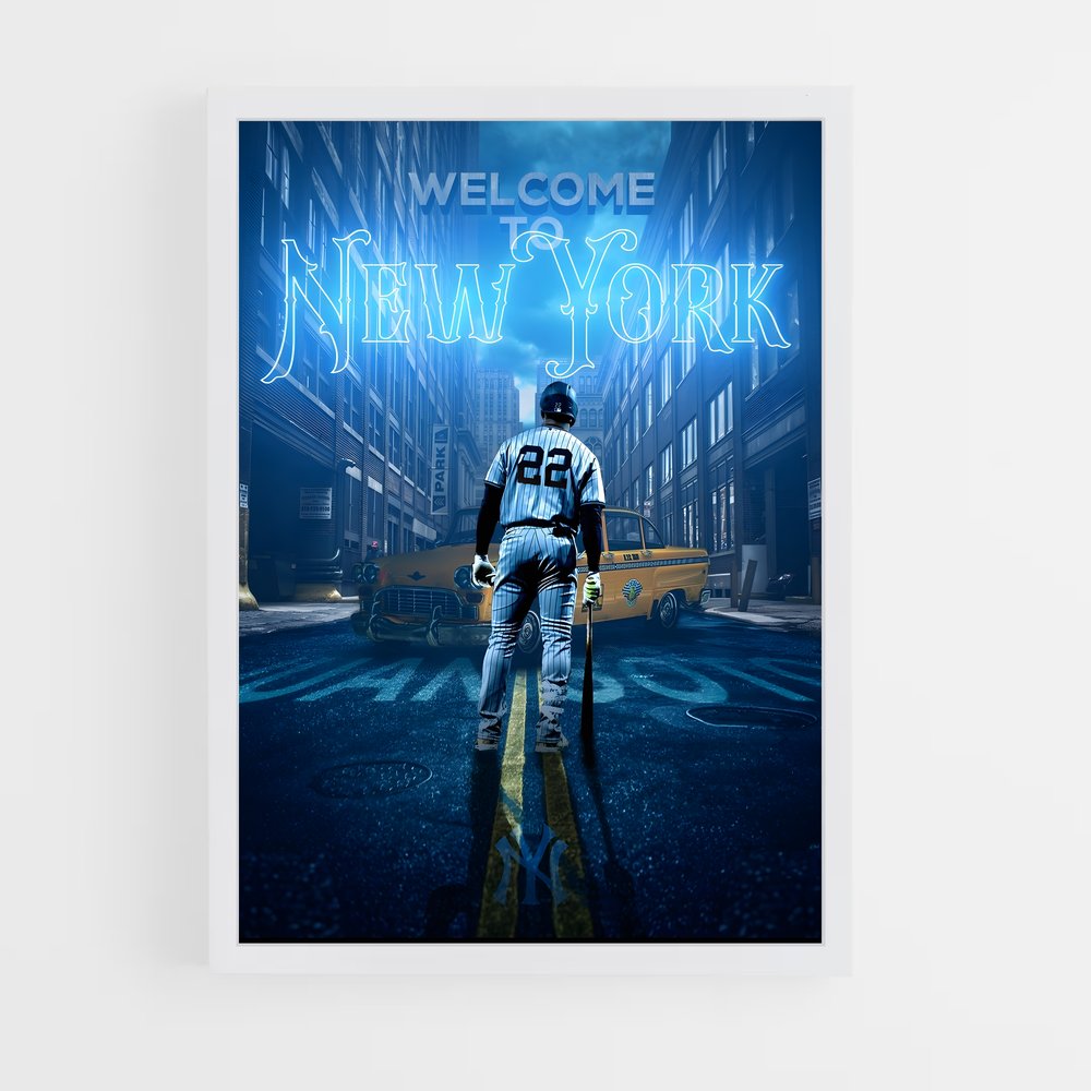 Poster Welcome to New York – affiche Baseball (vue 3)
