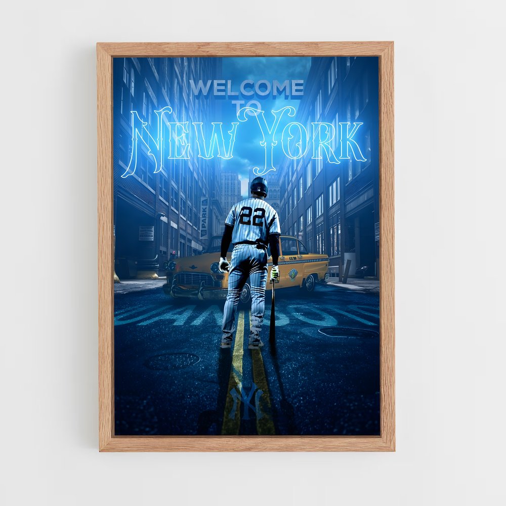 Poster Welcome to New York – affiche Baseball (vue 4)