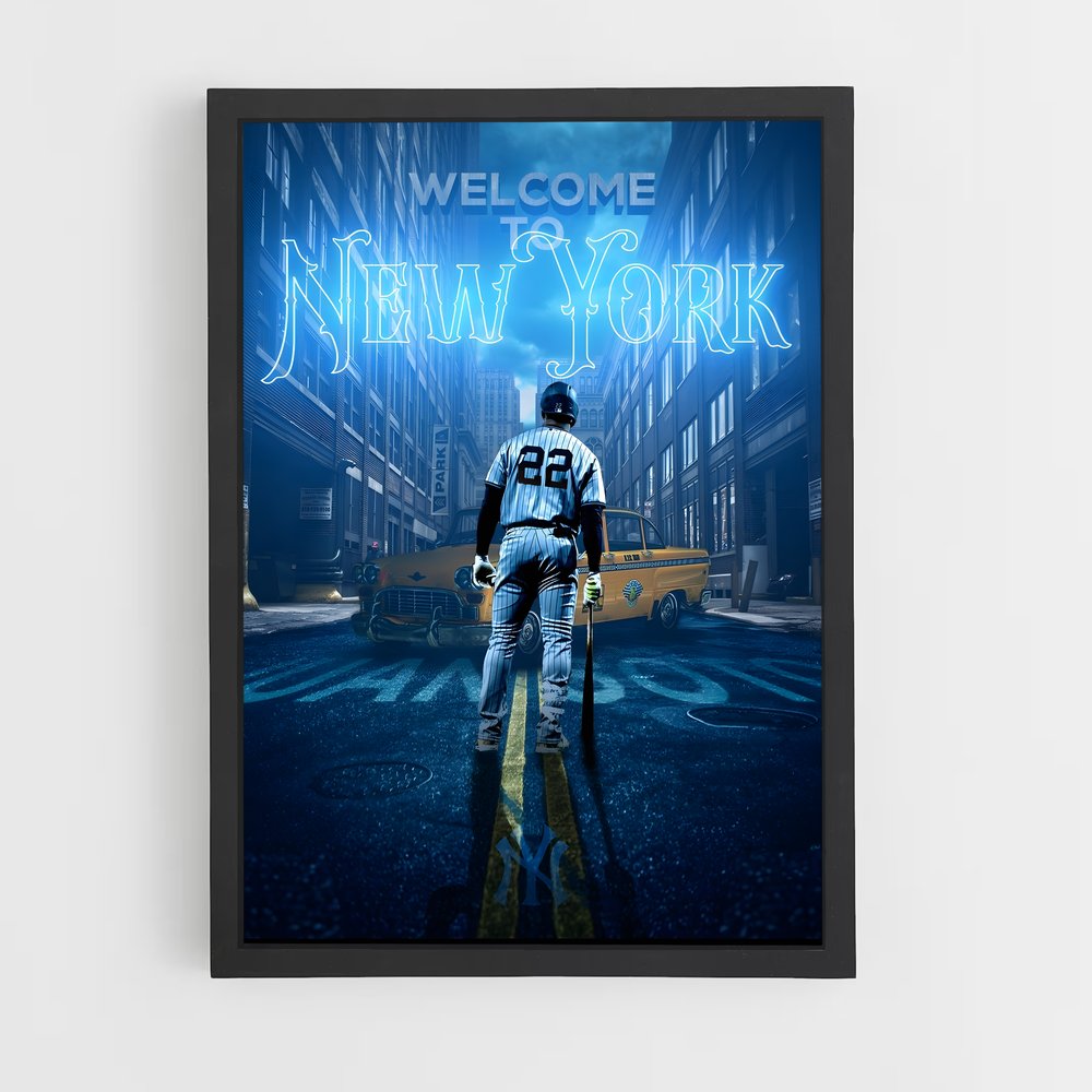 Poster Welcome to New York – affiche Baseball (vue 2)