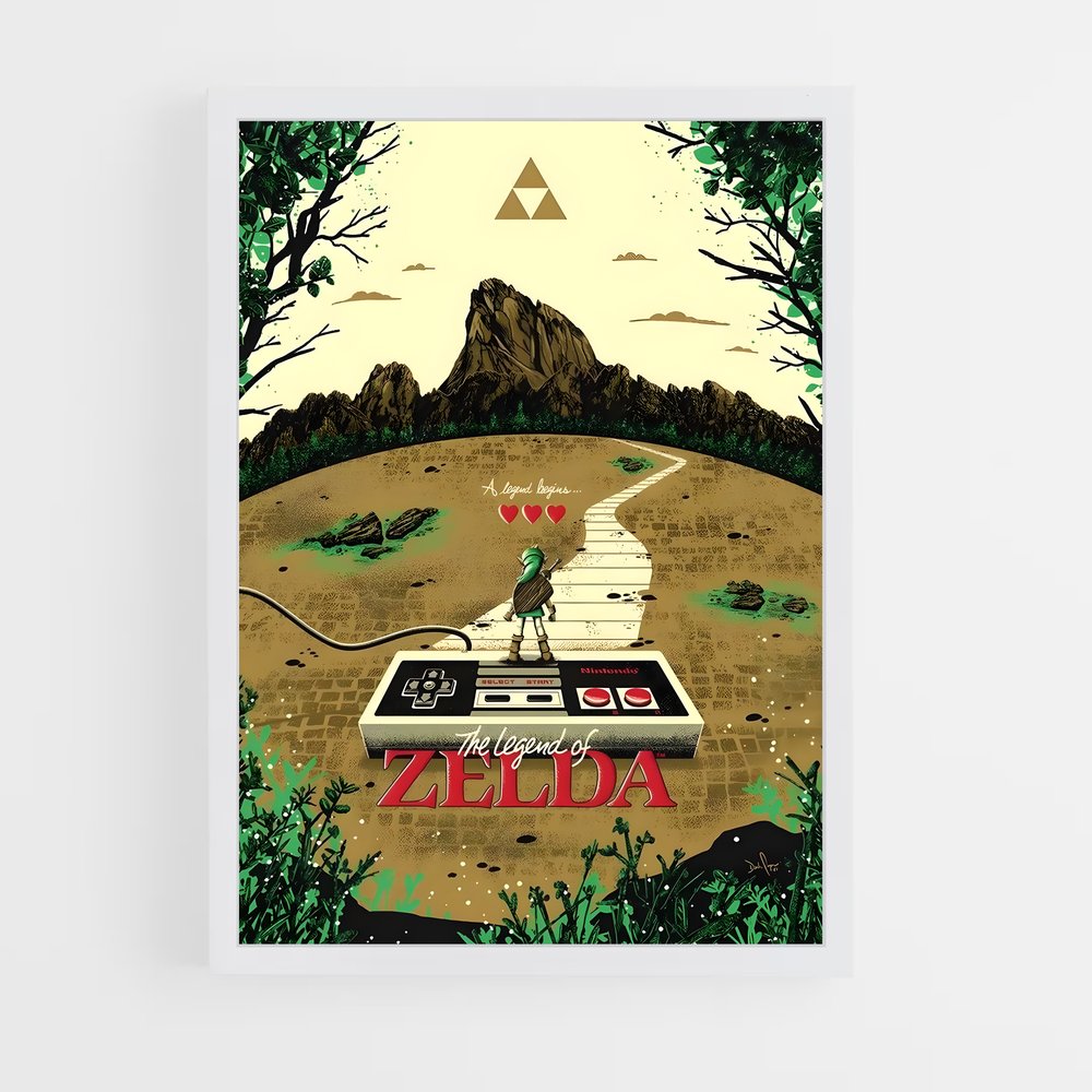 Poster Zelda NES (vue 3)