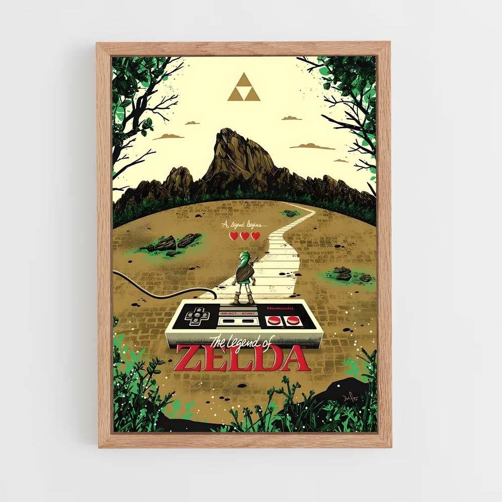 Poster Zelda NES (vue 4)