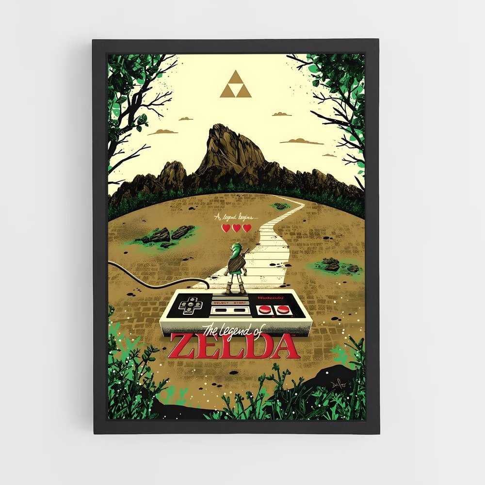 Poster Zelda NES (vue 2)