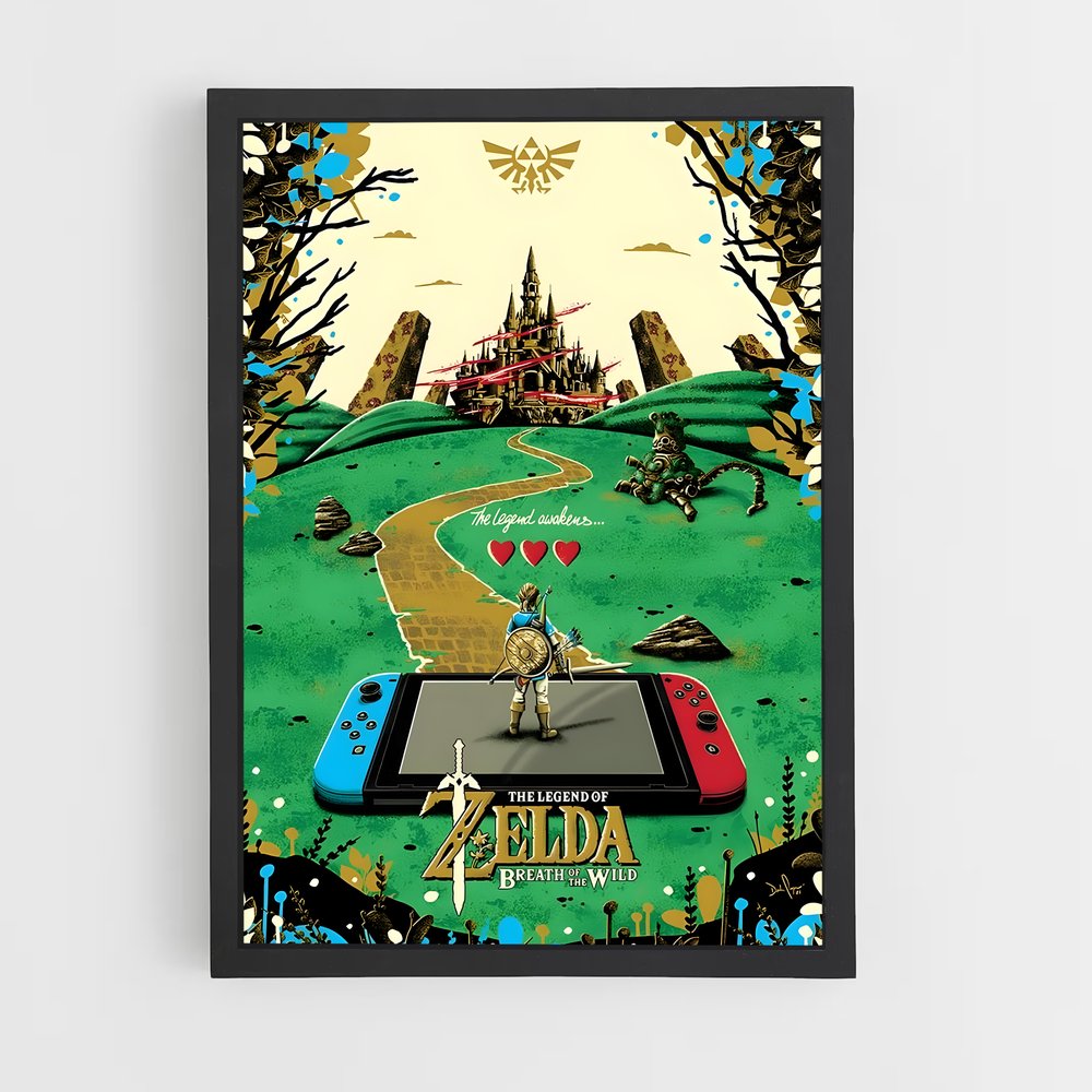 Poster Zelda Nintendo Switch (vue 2)