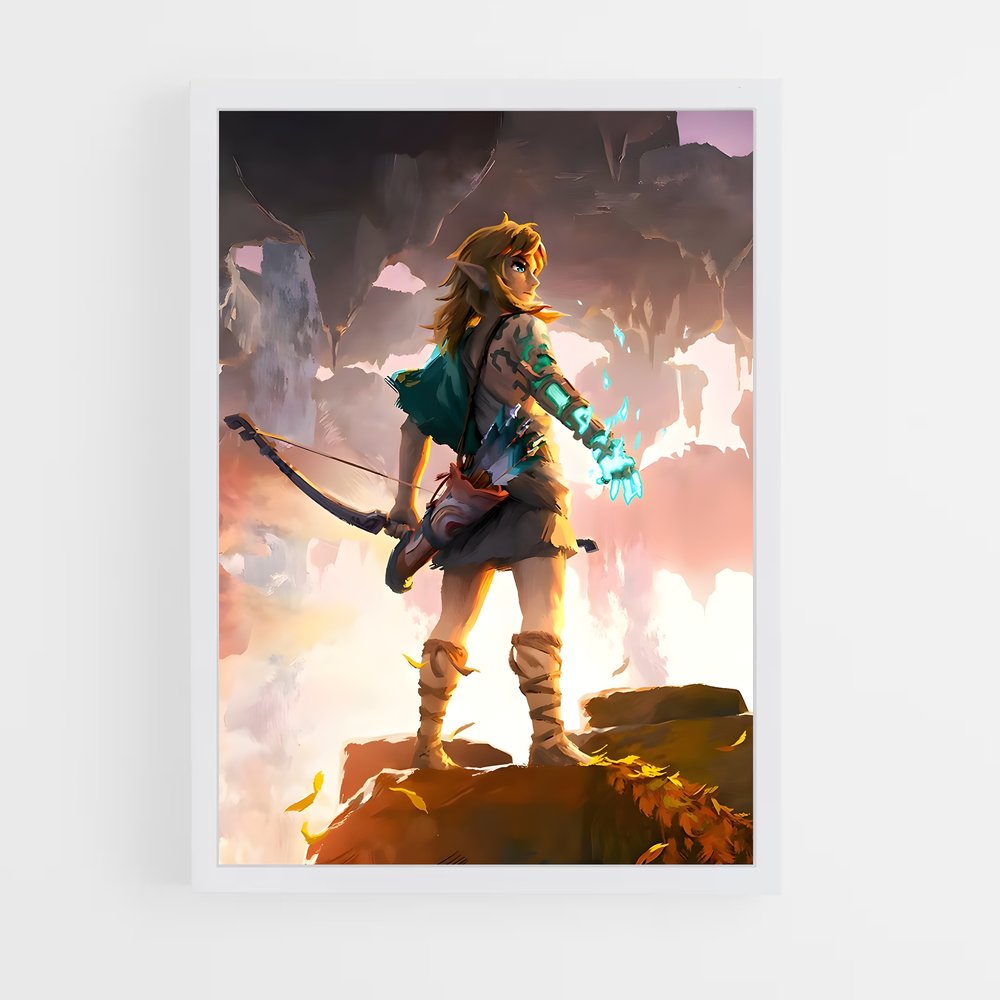 Poster Link Aesthetic – affiche Zelda (vue 3)