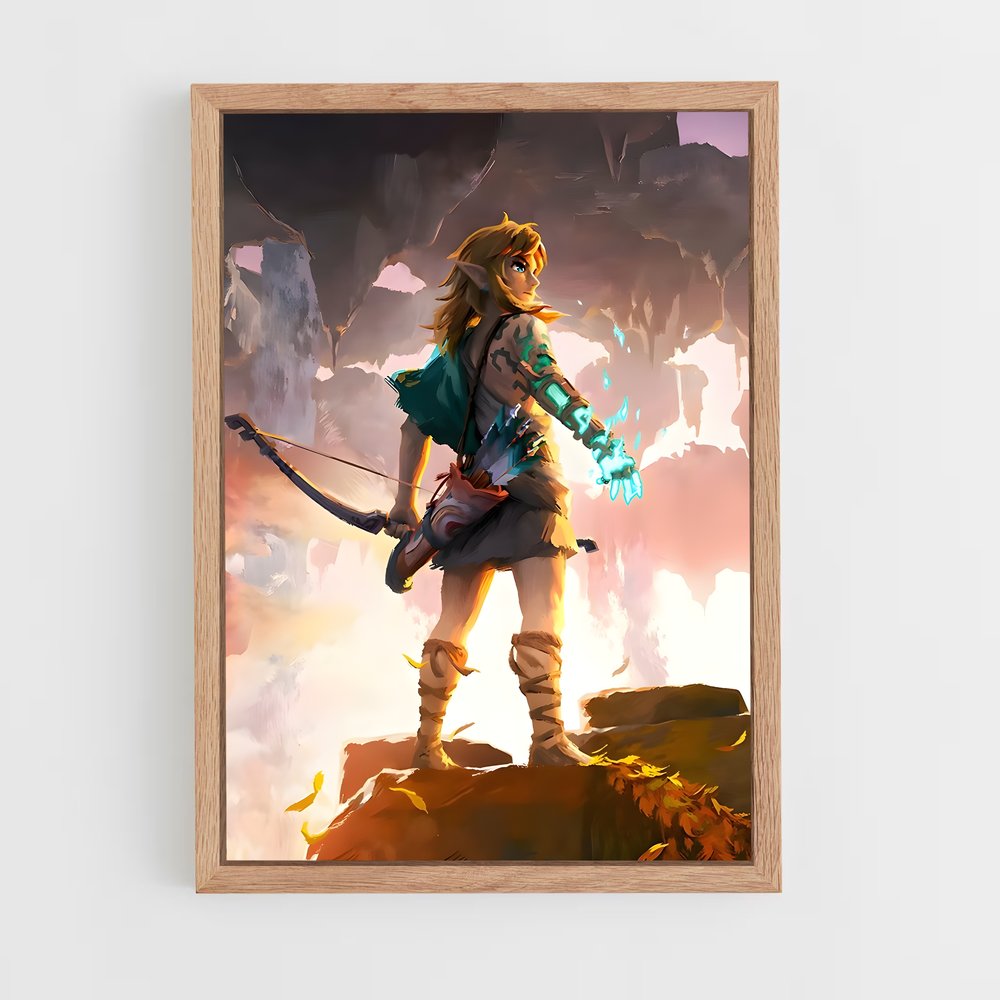 Poster Link Aesthetic – affiche Zelda (vue 4)