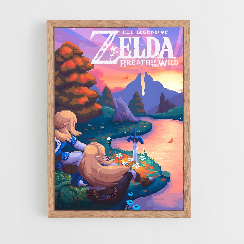 Poster Zelda Pixel Art (vue 4)