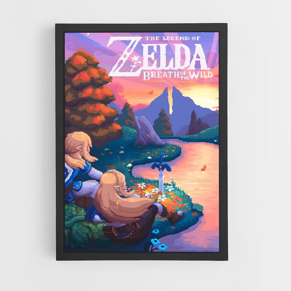 Poster Zelda Pixel Art (vue 2)