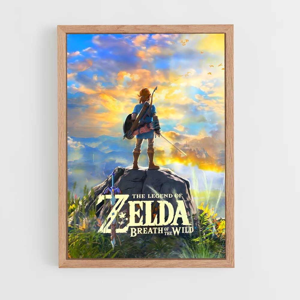 Poster Zelda Ciel Jaune Bleu (vue 4)