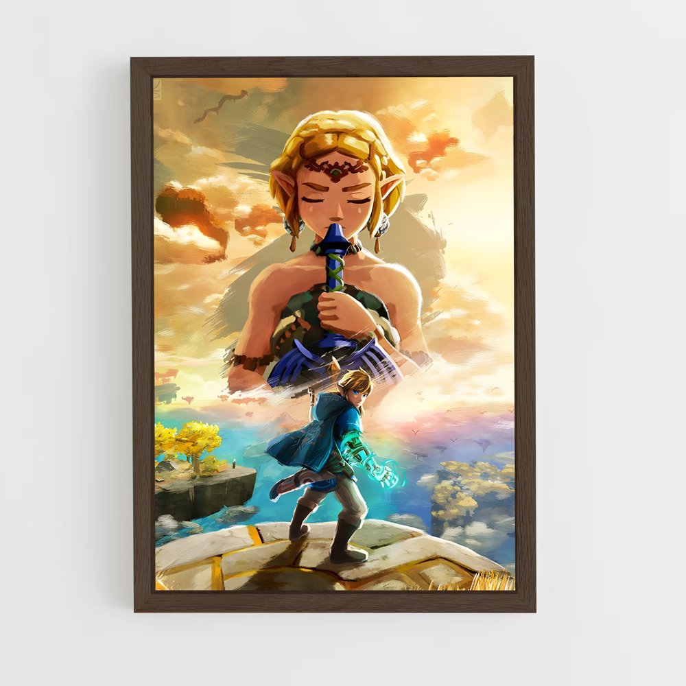Poster Link Zelda Amour (vue 5)