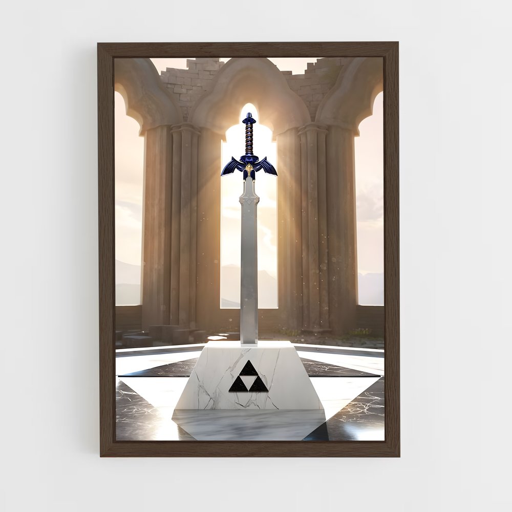 Poster Épée Triforce – affiche Zelda (vue 5)