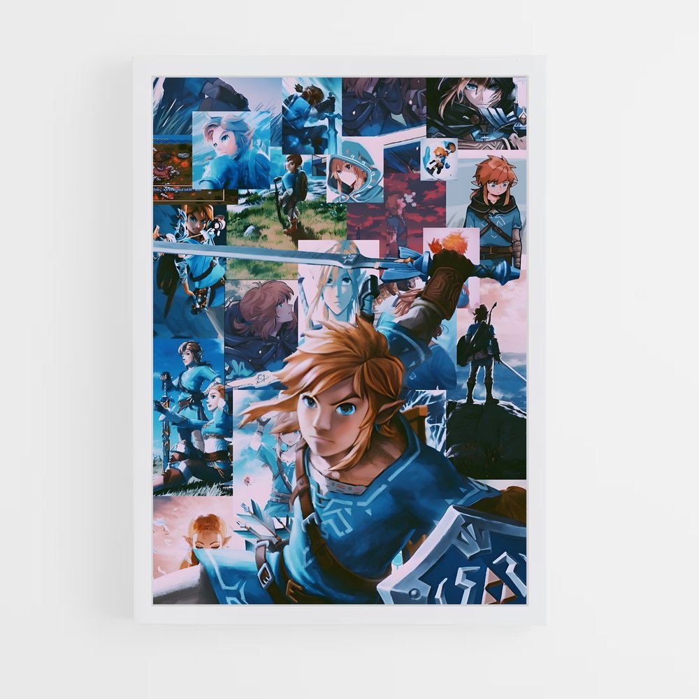 Poster Link Fanart – affiche Zelda (vue 3)