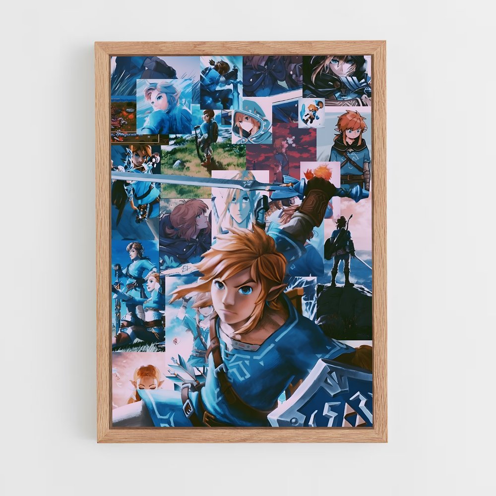 Poster Link Fanart – affiche Zelda (vue 4)