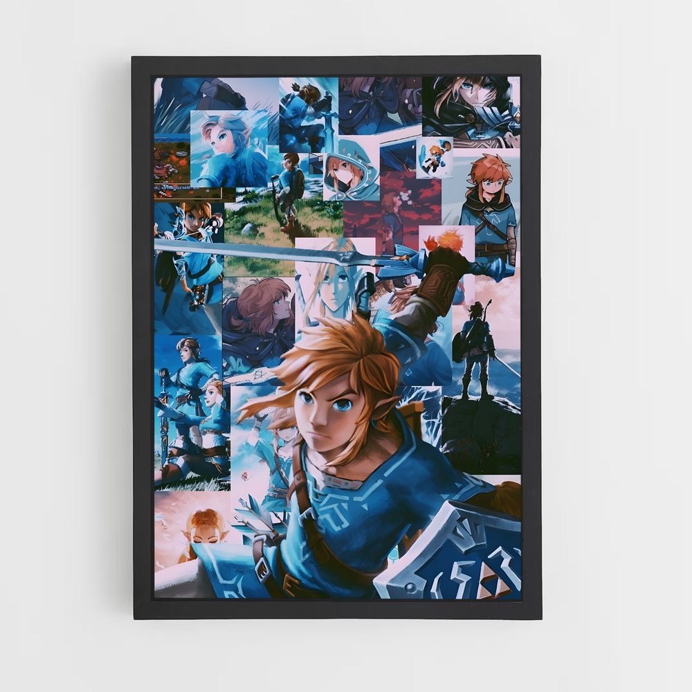 Poster Link Fanart – affiche Zelda (vue 2)