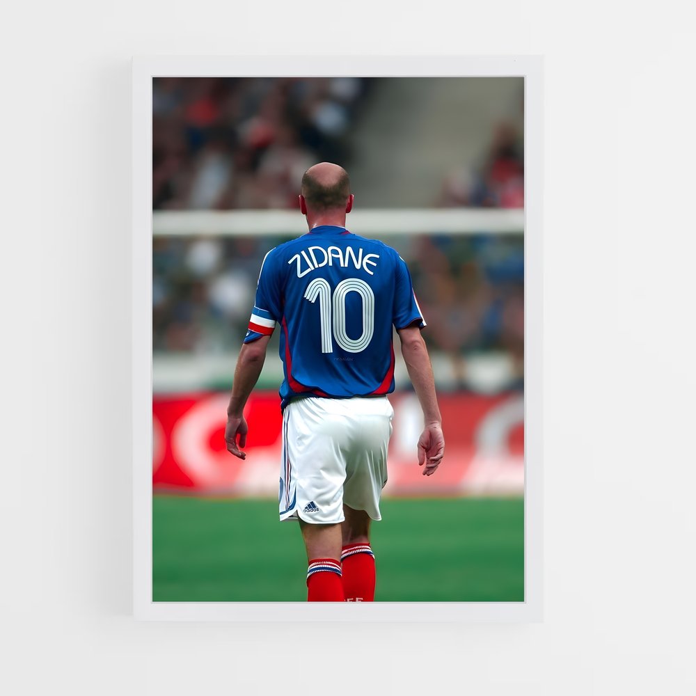 Poster Zidane 10 – affiche Football (vue 3)