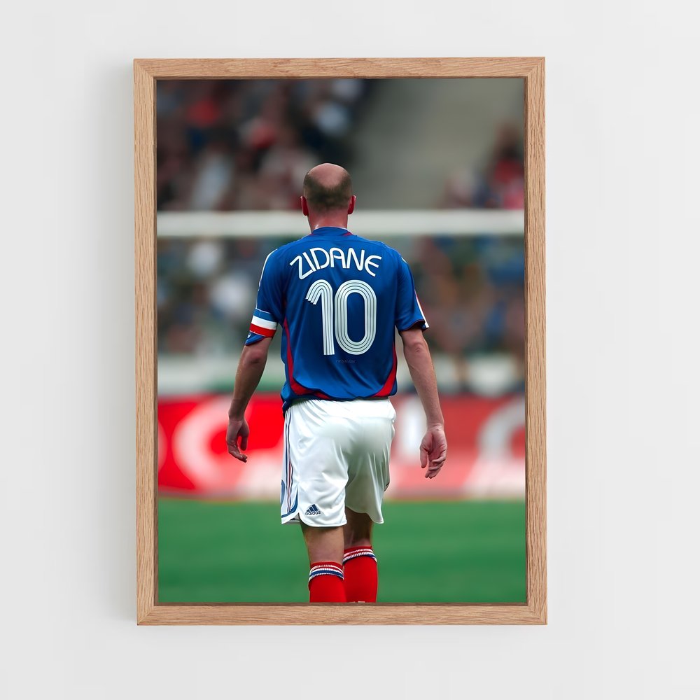 Poster Zidane 10 – affiche Football (vue 4)