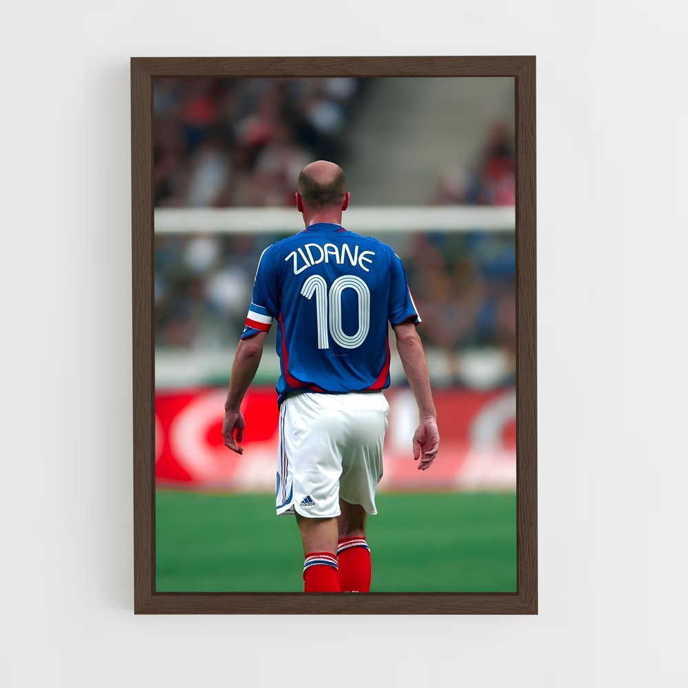 Poster Zidane 10 – affiche Football (vue 5)