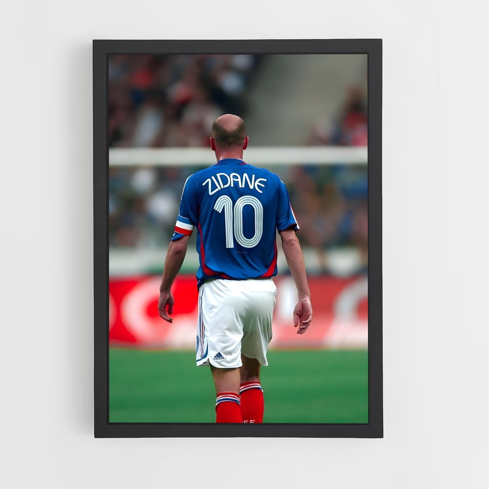 Poster Zidane 10 – affiche Football (vue 2)
