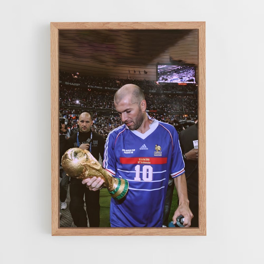 Poster Coupe Zidane – affiche Football (vue 4)