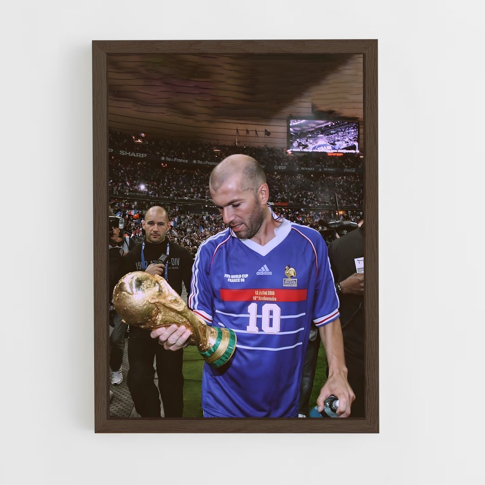Poster Coupe Zidane – affiche Football (vue 5)