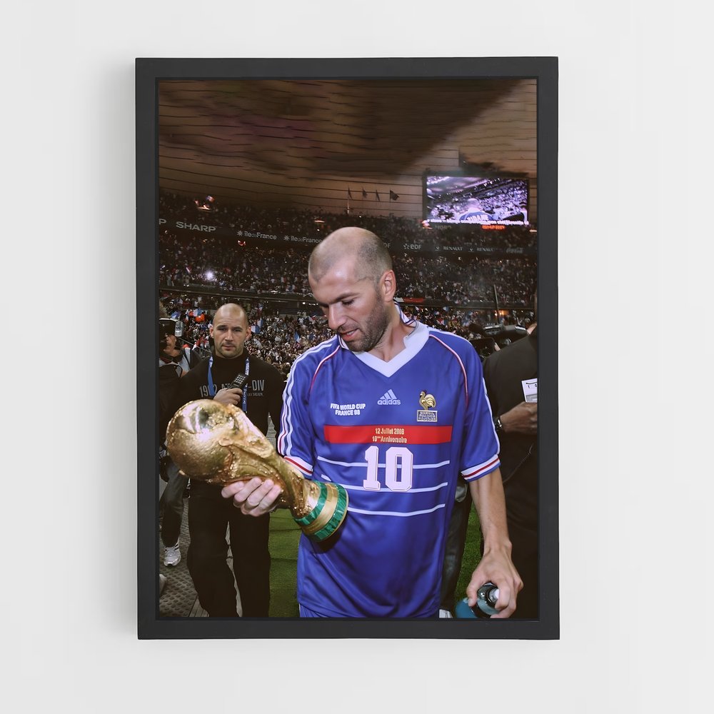 Poster Coupe Zidane – affiche Football (vue 2)