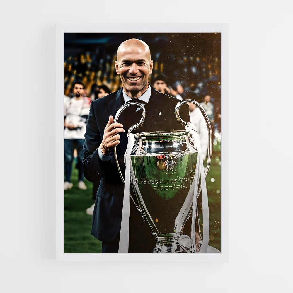 Poster Zidane Victoire – affiche Football (vue 3)