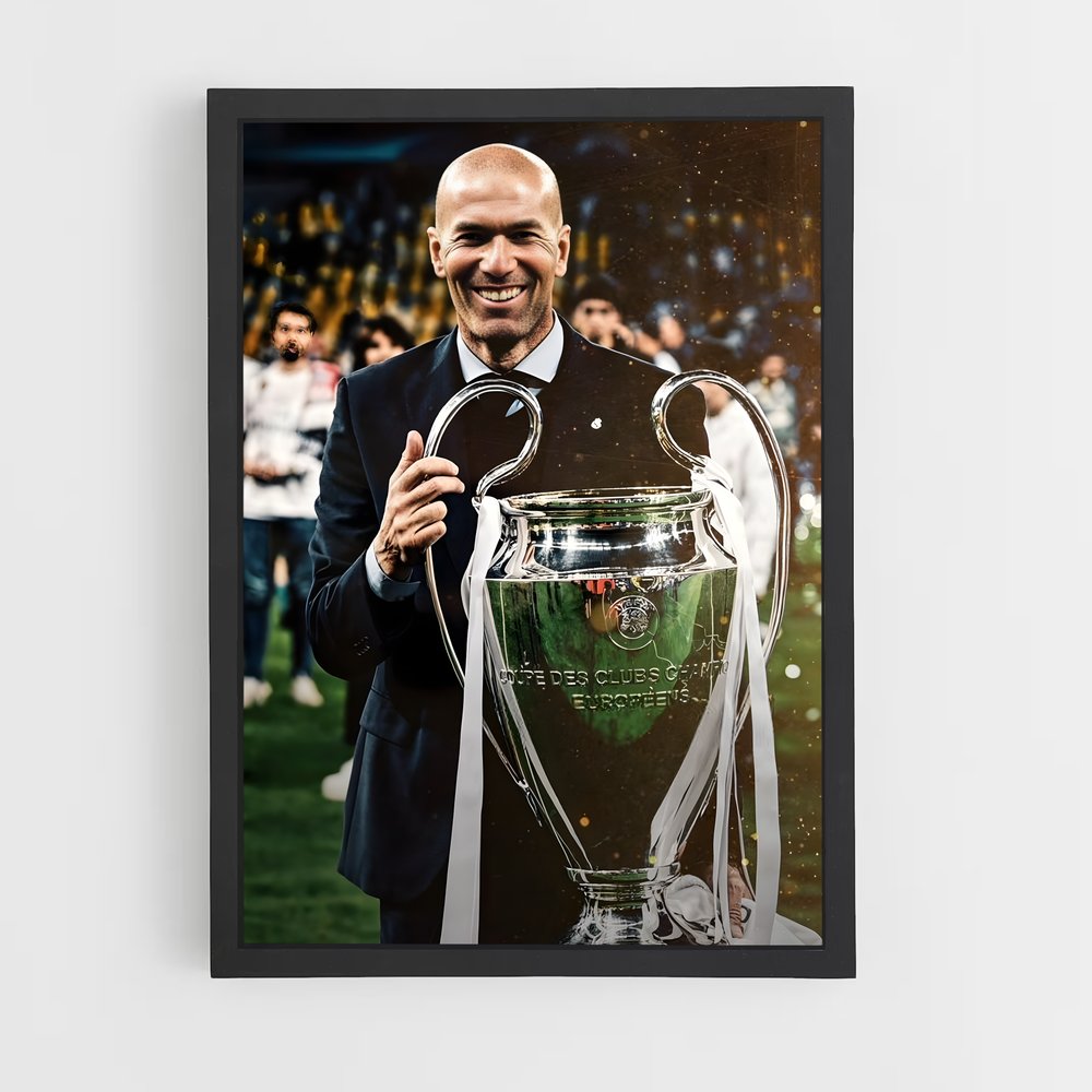 Poster Zidane Victoire – affiche Football (vue 2)
