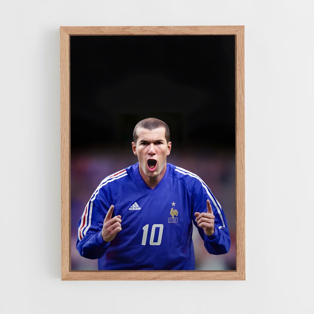 Poster Zidane But – affiche Football (vue 4)