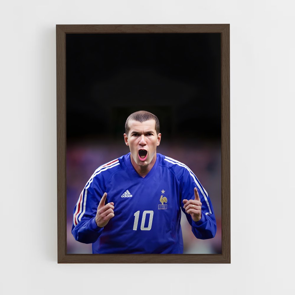 Poster Zidane But – affiche Football (vue 5)