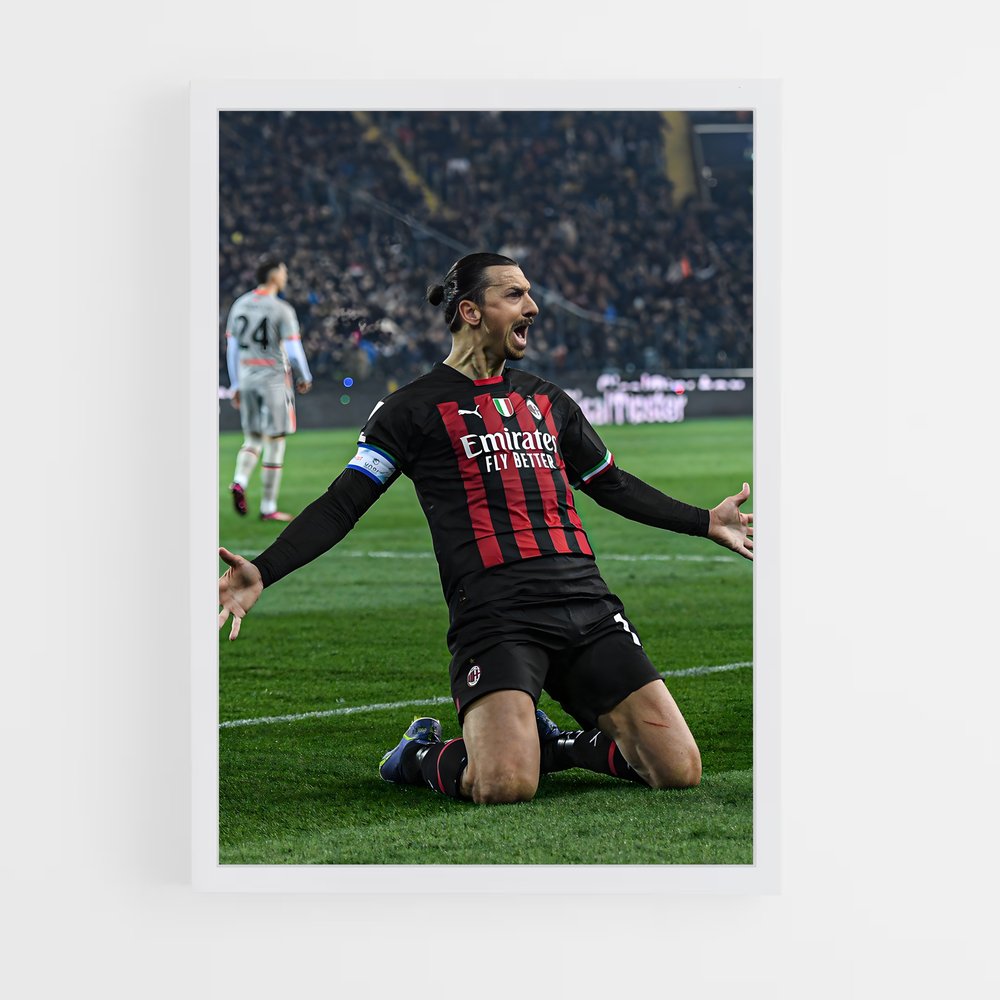 Poster Zlatan Glissade – affiche Football (vue 3)