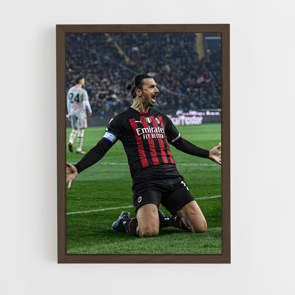 Poster Zlatan Glissade – affiche Football (vue 5)