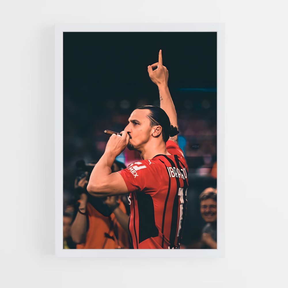 Poster Zlatan Cigare – affiche Football (vue 3)