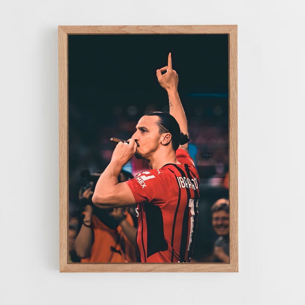 Poster Zlatan Cigare – affiche Football (vue 4)