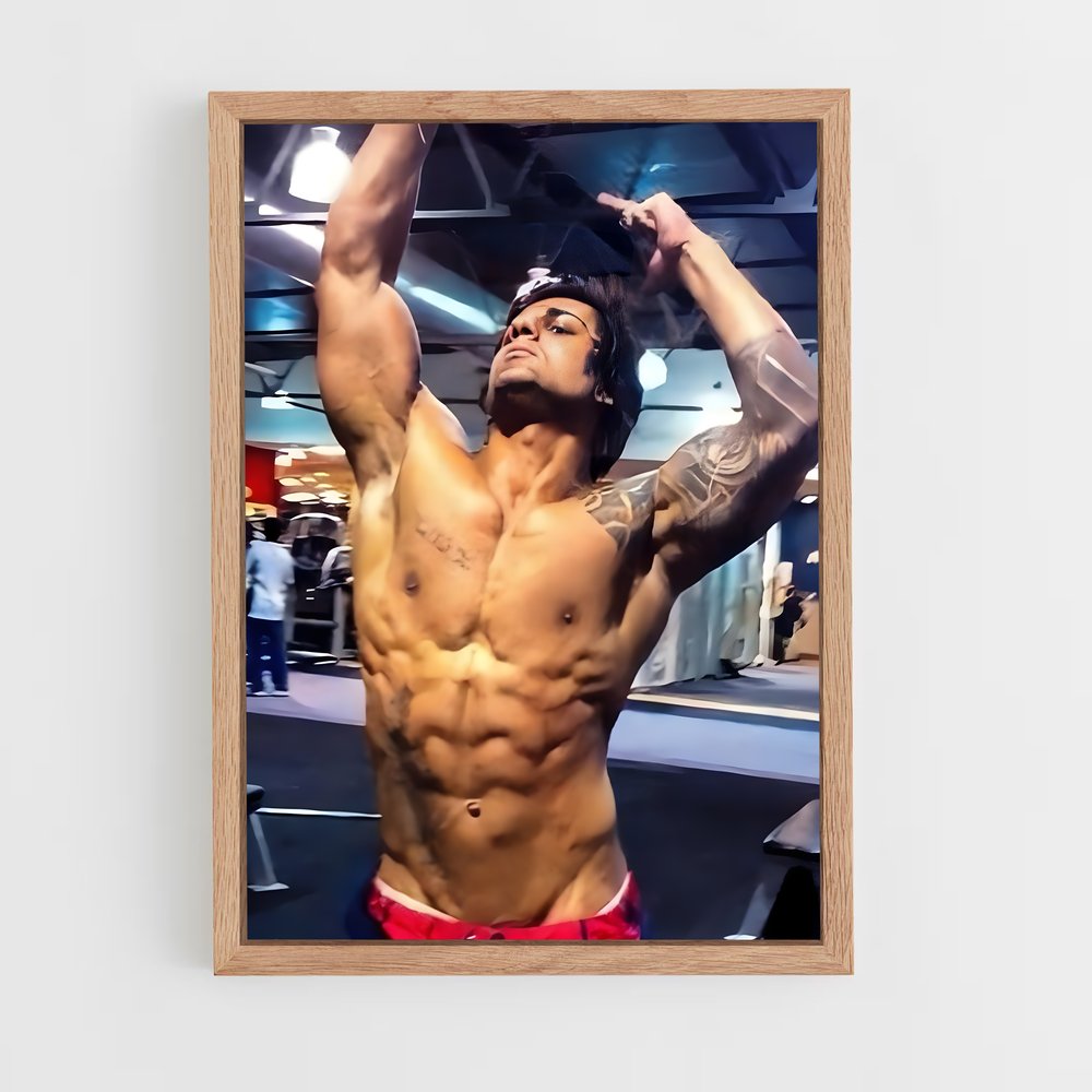 Poster Zyzz Pose – affiche Musculation (vue 4)