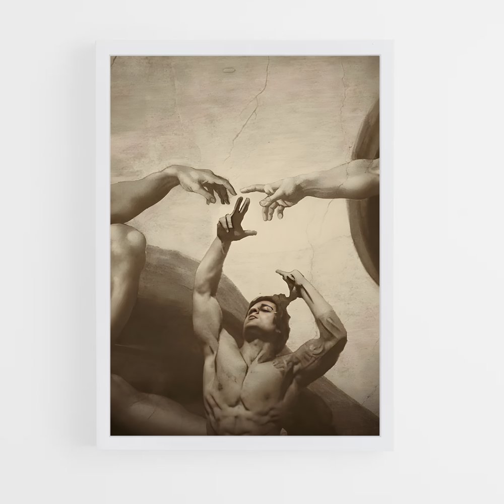 Poster Zyzz Michel Ange – affiche Musculation (vue 3)